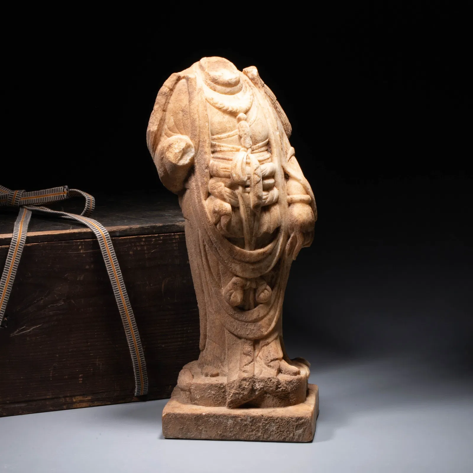 Tang Dynasty White Jade Buddha Body