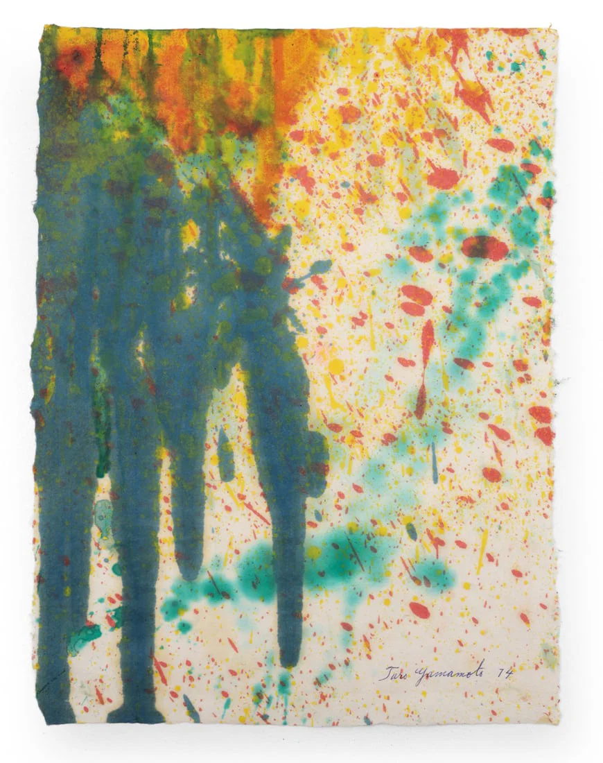 TARO YAMAMOTO (1919-1994) MIXED MEDIA ON PAPER