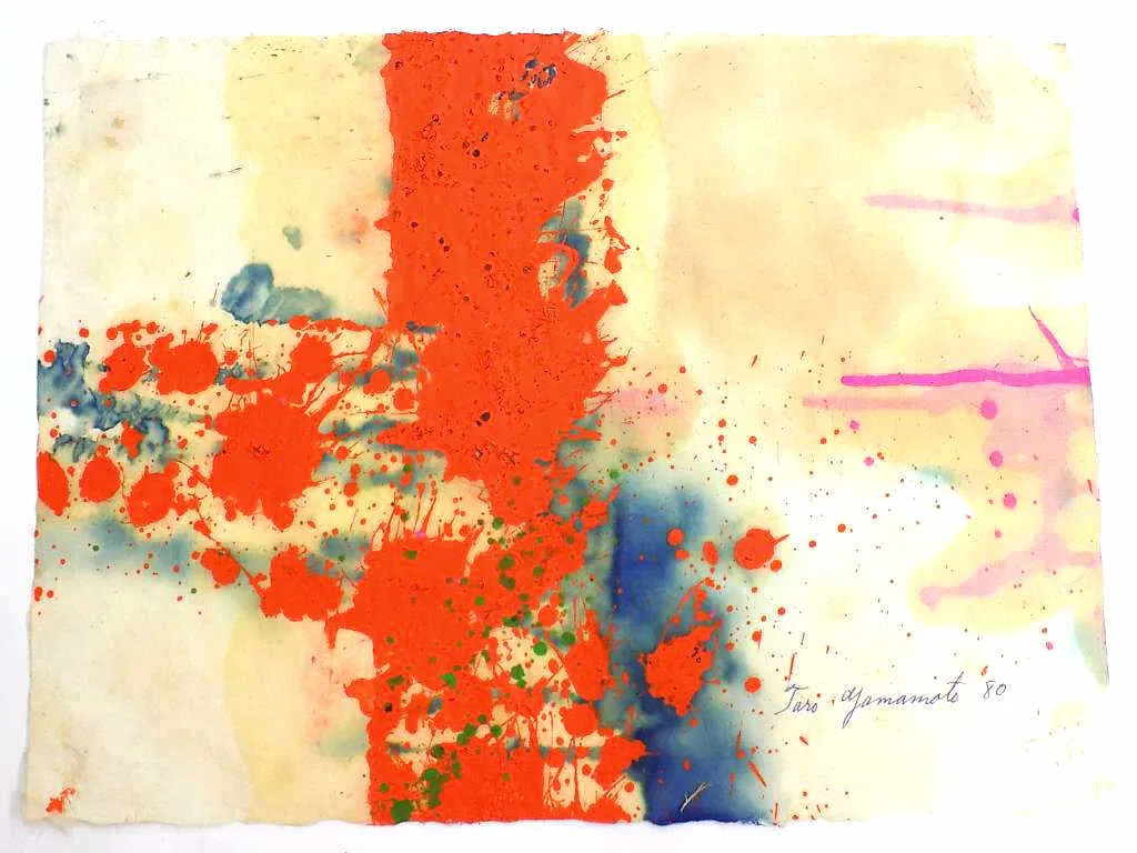 TARO YAMAMOTO - MIDCENTURY ABSTRACT MIXED MEDIA