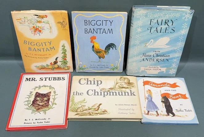 TASHA TUDOR FAMILY PHOTOS & SIGNED BOOKS