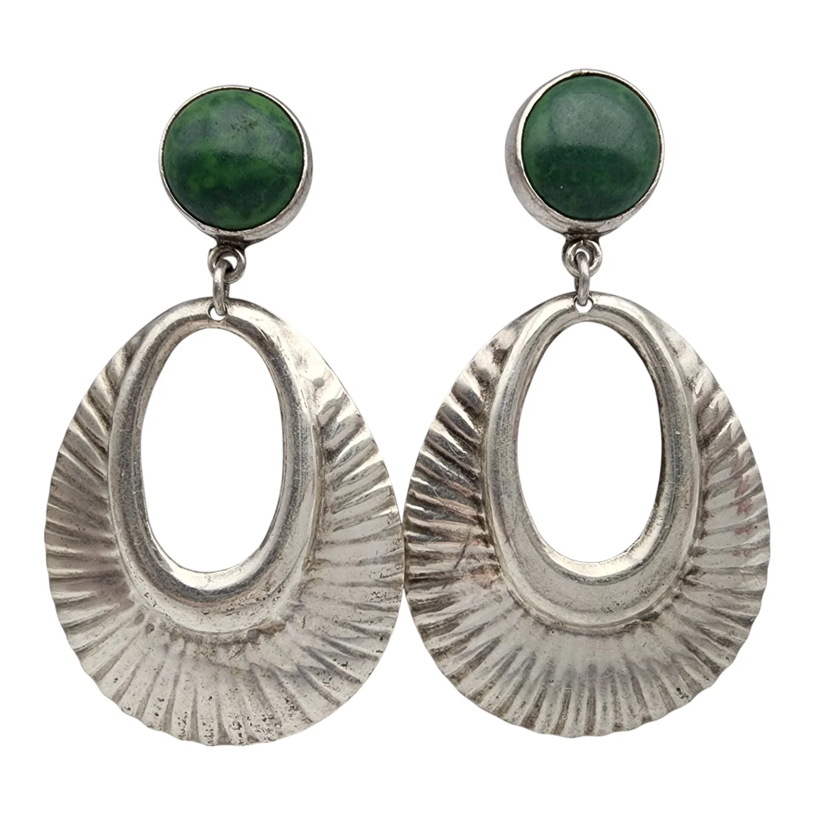 Taxco Mexico Sterling Large Dangle Earrings