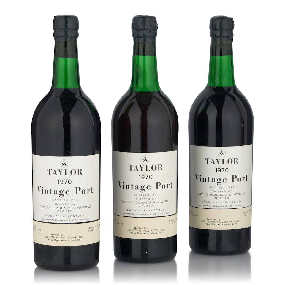 Taylor Vintage Port, 1970 (3 bottles, 750ml)