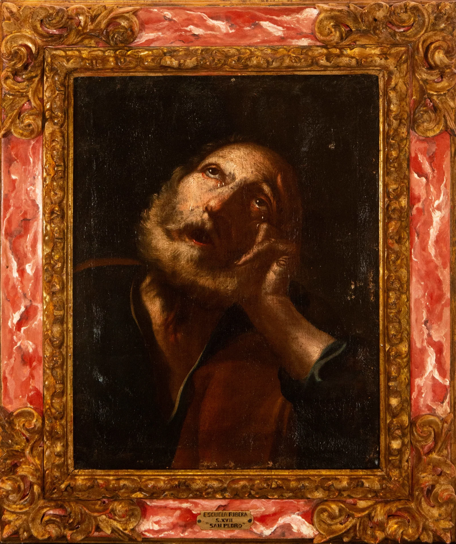 Tears of Saint Peter, Neapolitan Caravaggist school of the 17th century