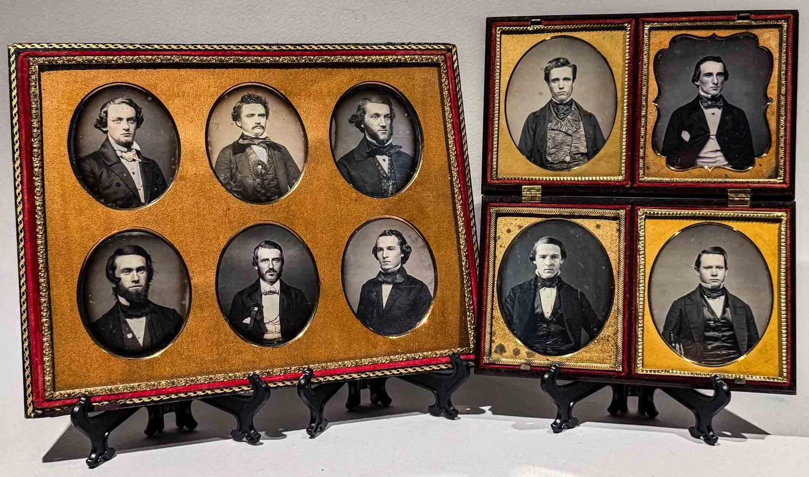 Ten 6th Plate Daguerreotypes, Trinity College Men