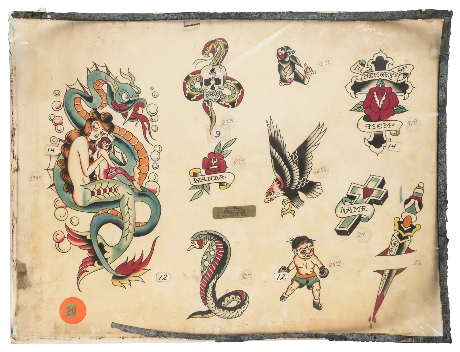 Ten Design Flash Sheet by Bob Shaw, ca. 1960-1970s