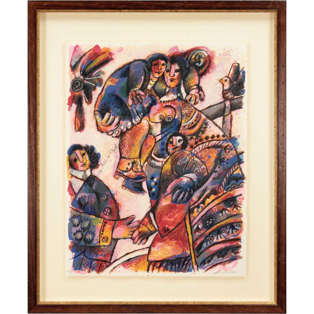 Teo Tobias "Ai no Sasayaki" Lithograph Print Painting