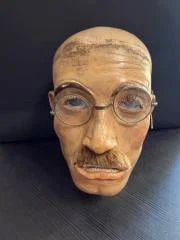 Tete de mannequin ancienne. Antique mannequin head