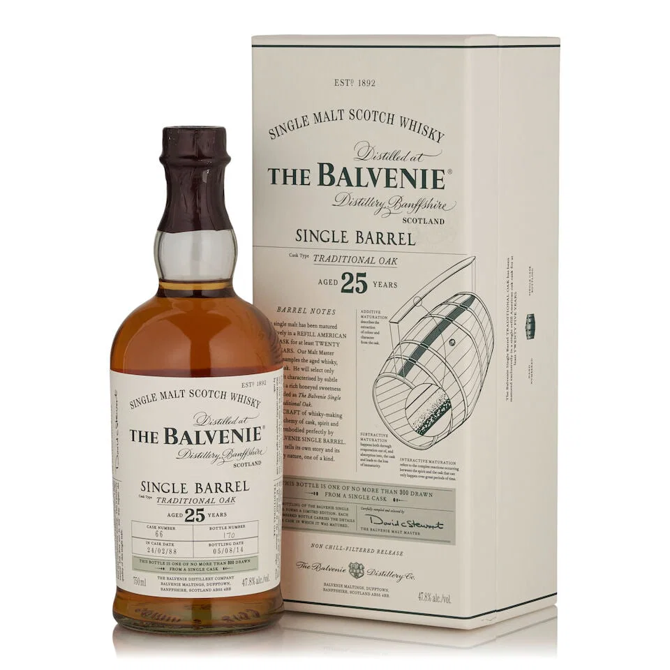 The Balvenie Single Barrel 25 Years Old, 1988 (1 bottle, 750ml)