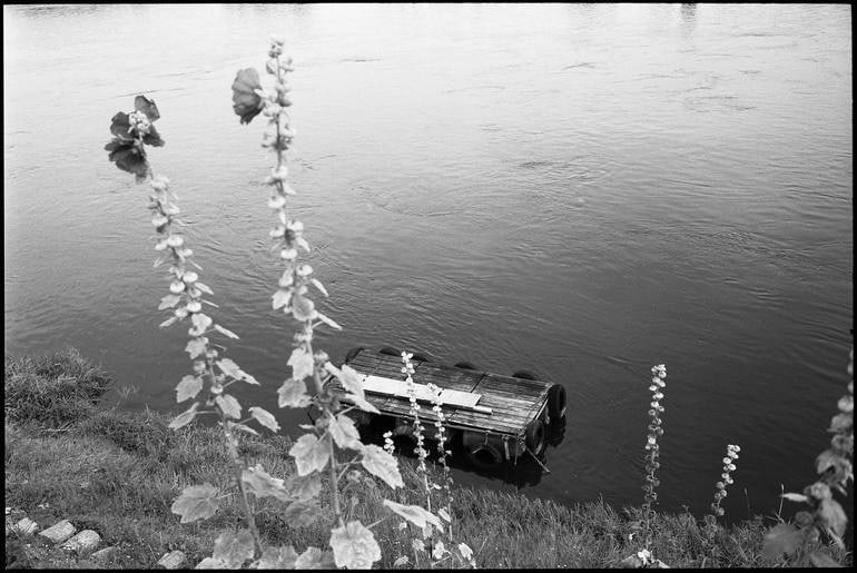 The Bank of the Vienne, Montsoreau, France - Silver Gelatin
