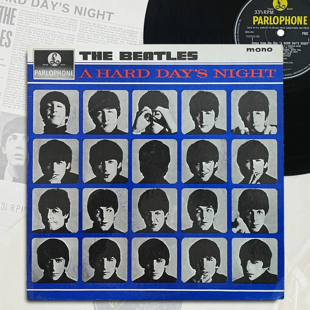 THE BEATLES FULLY SIGNED "A HARD DAY'S NIGHT" UK LP
