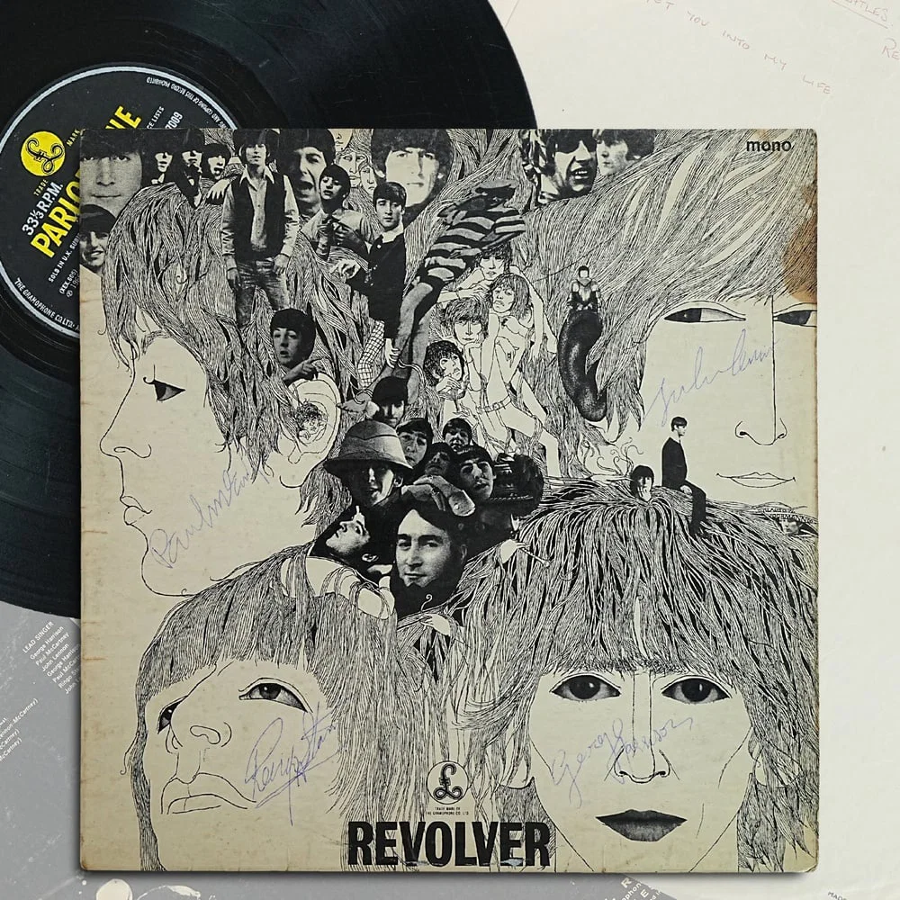 THE BEATLES FULLY SIGNED "REVOLVER" UK LP