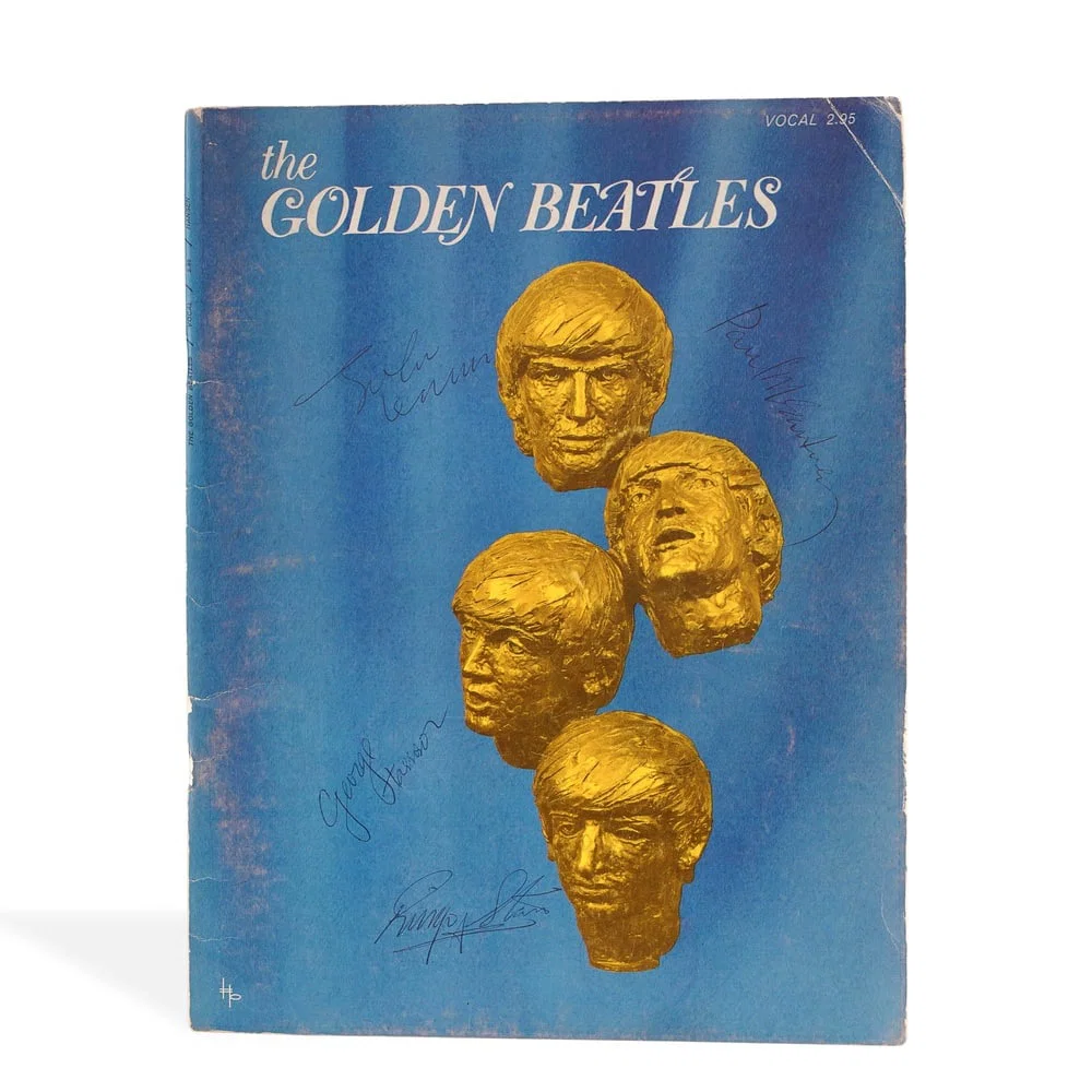 THE BEATLES FULLY SIGNED THE GOLDEN BEATLES SHEET MUSIC BOOK
