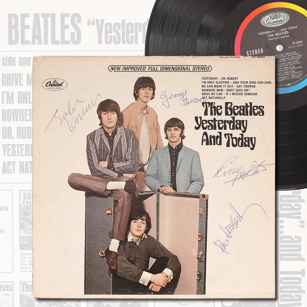 THE BEATLES FULLY SIGNED YESTERDAY AND TODAY LP