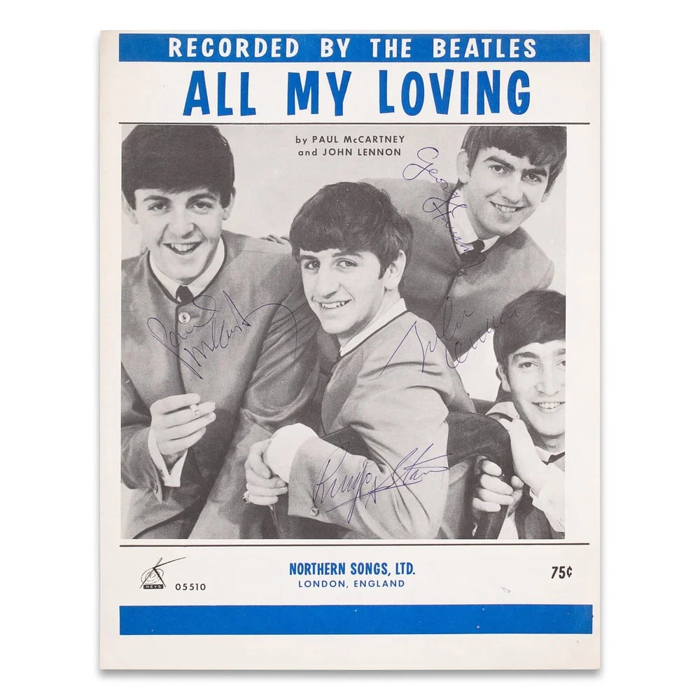 THE BEATLES SIGNED "ALL MY LOVING" SHEET MUSIC