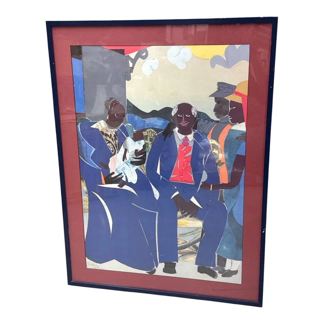 "The Family" by Romare Bearden (United States, 1911-1988) Exhibition Poster