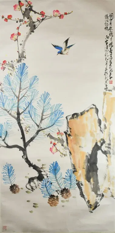 The Four Lingnan Masters Flowers & Bird Painting