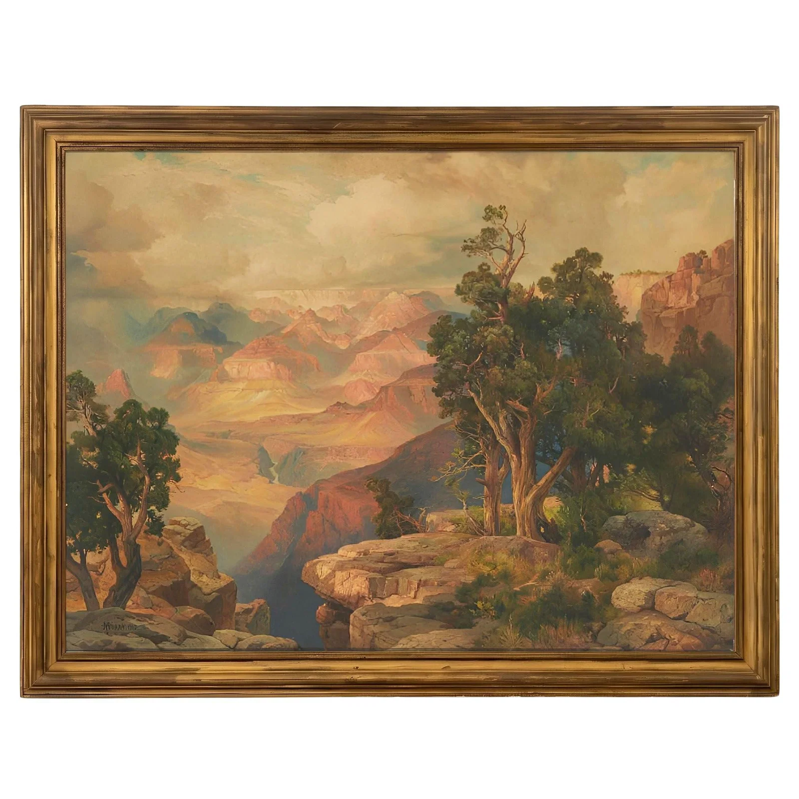 The Grand Canyon of Arizona, from Hermit Rim Road 1913 Print by Thomas Moran