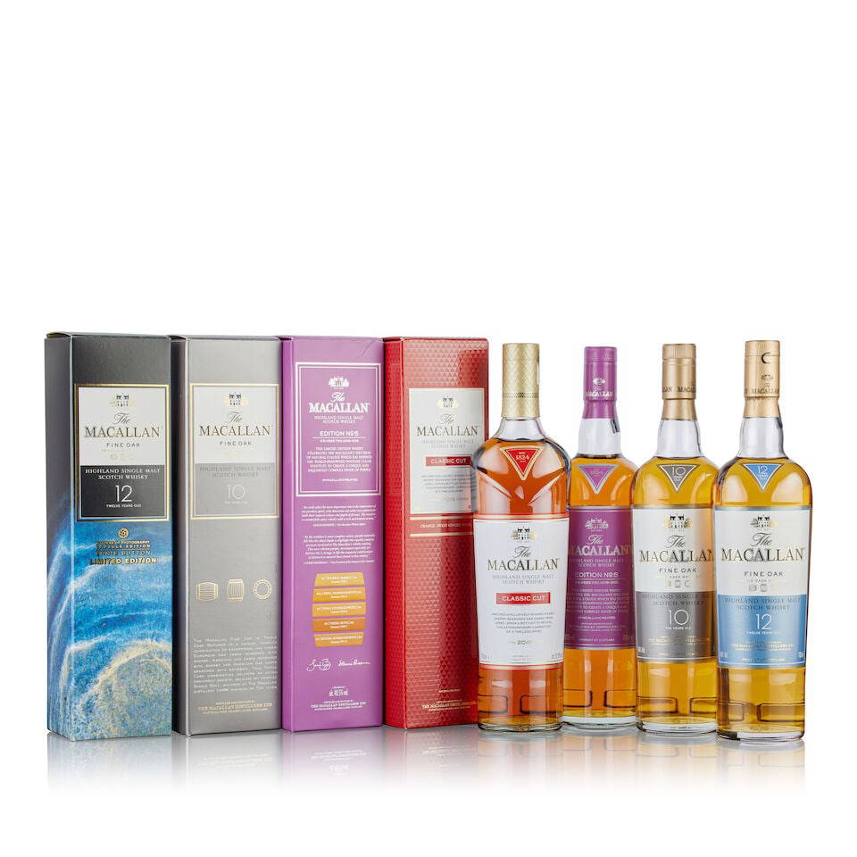 The Macallan 10 Year Old Fine Oak Triple Cask (1x 70cl) The Macallan 12 Year Old Fine Oak Maste...