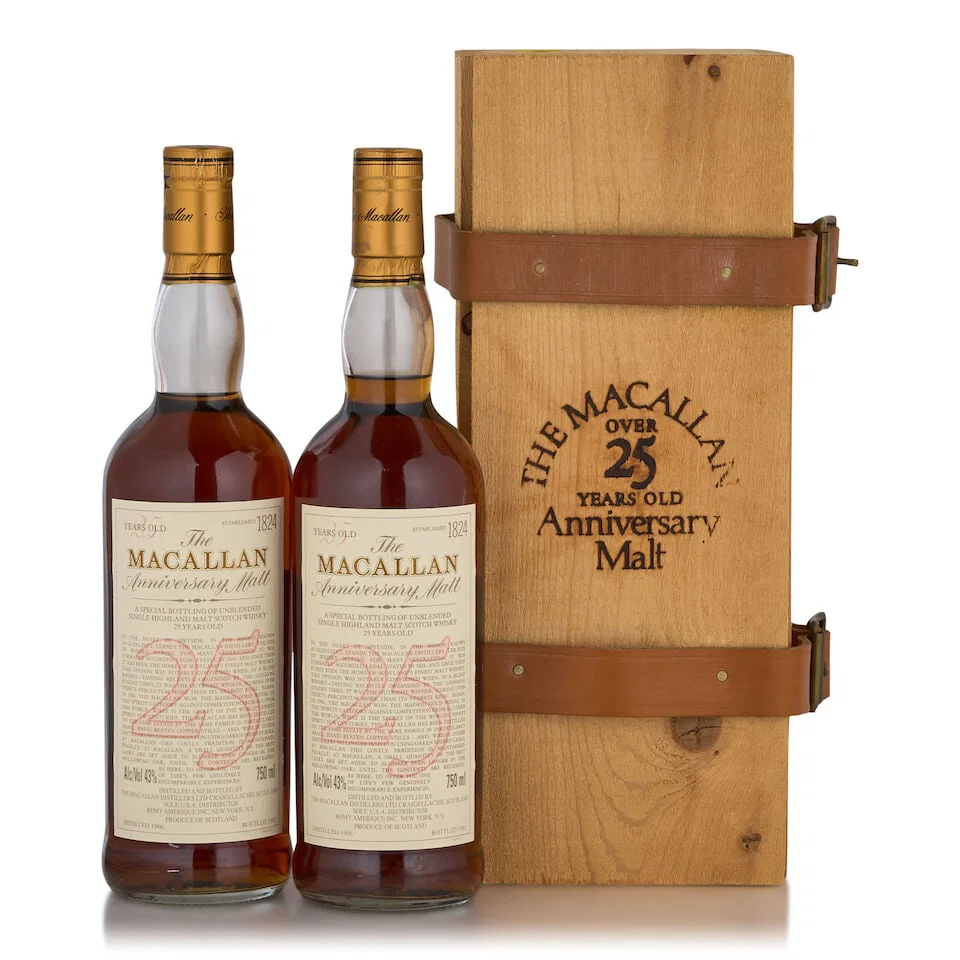 The Macallan Anniversary Malt 25 Years Old, 1966 (2 bottles, 750ml)