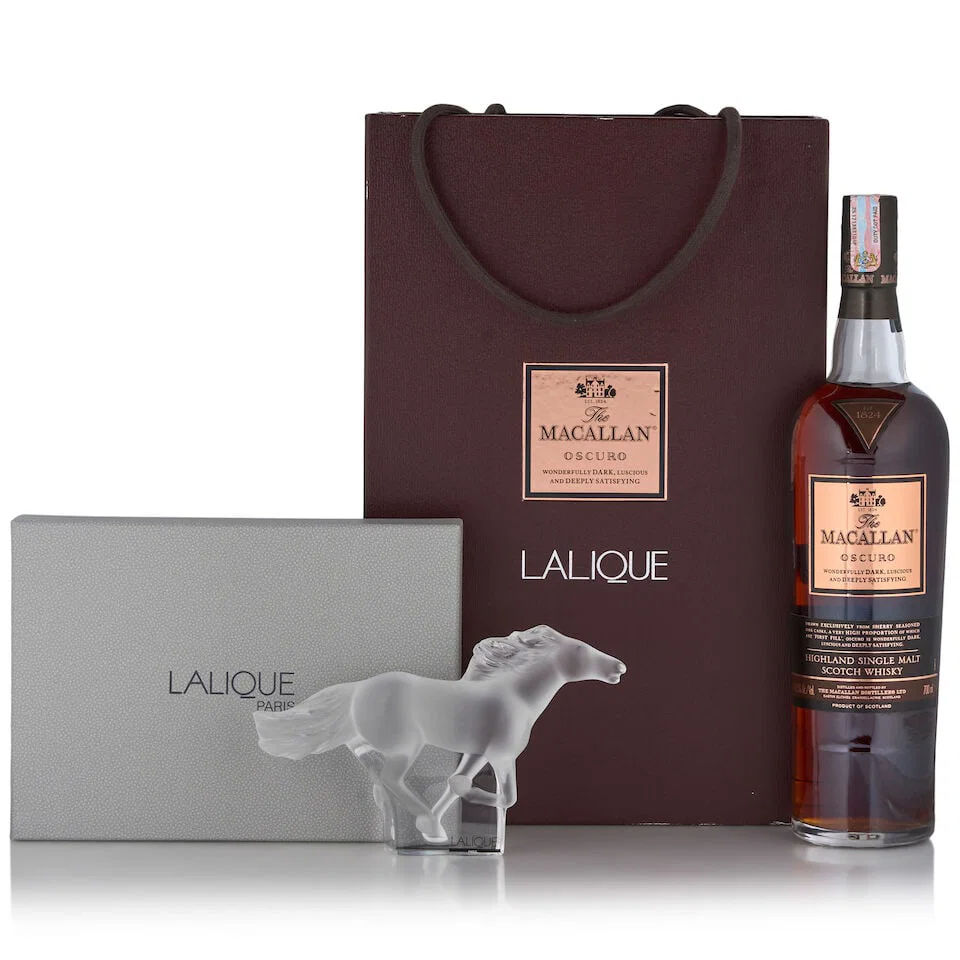 The Macallan Oscuro & Lalique Cheval Kazak Running Horse (1 bottle, 700ml)