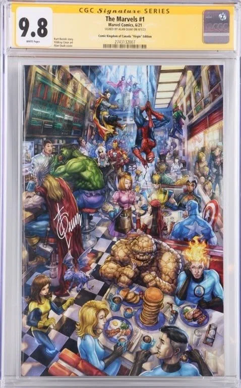 THE MARVELS #1 (2020) QUAH VAR & SIGNED CGC 9.8