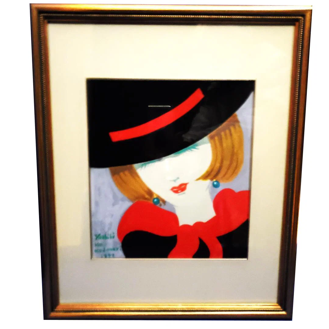 The oil painting "Woman" created by Xiao Zhang Yiyi.