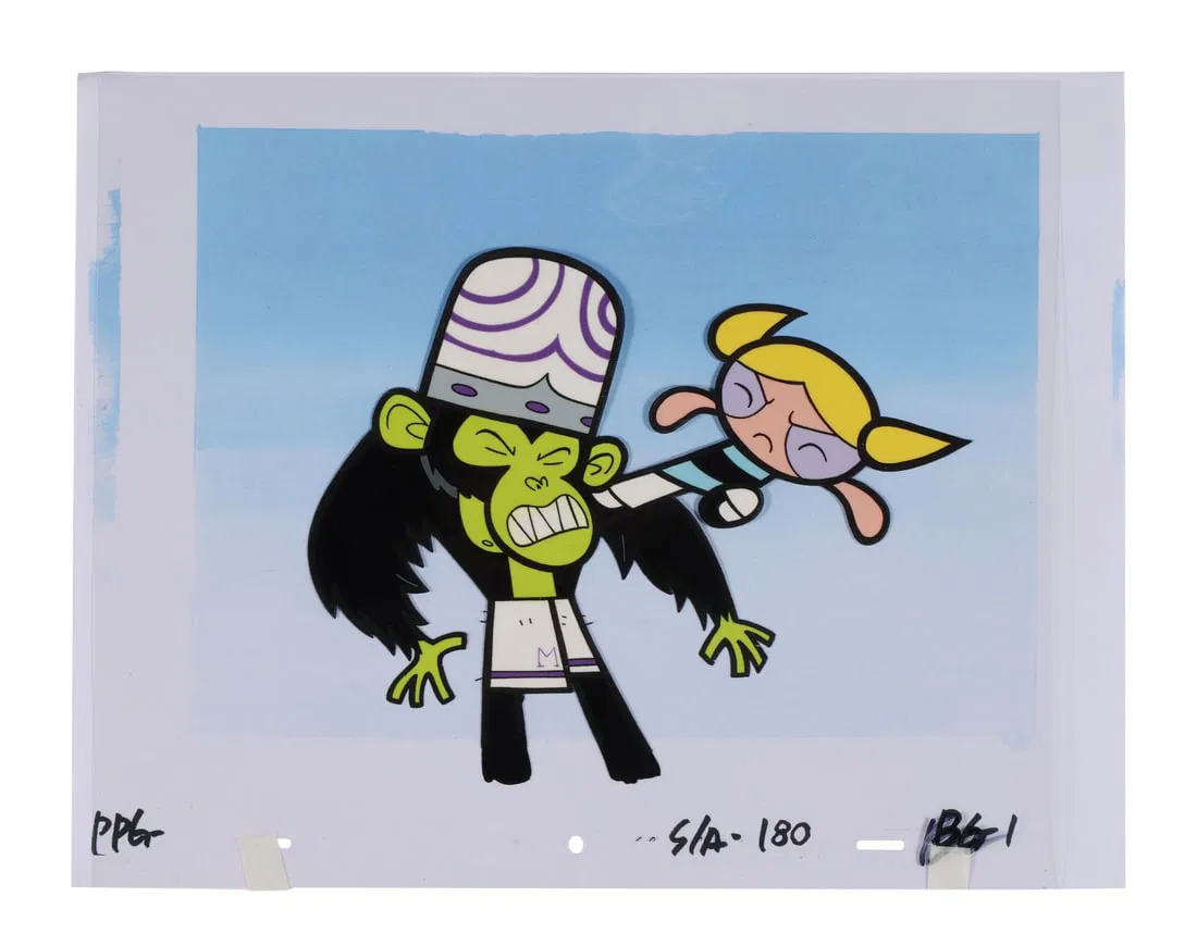 THE POWERPUFF GIRLS (T.V. SERIES, 1998-2005) - Bubbles Connects with Mojo Jojo Original Production
