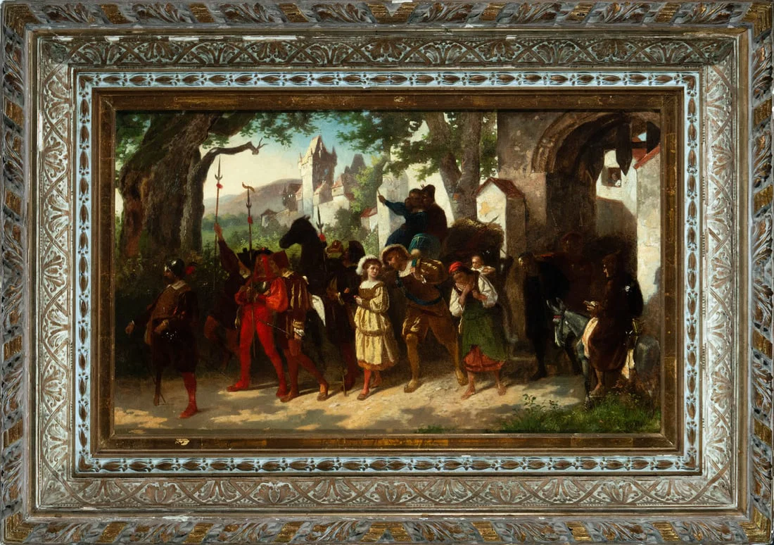 The Procession, George Roessler, German school, 19th century