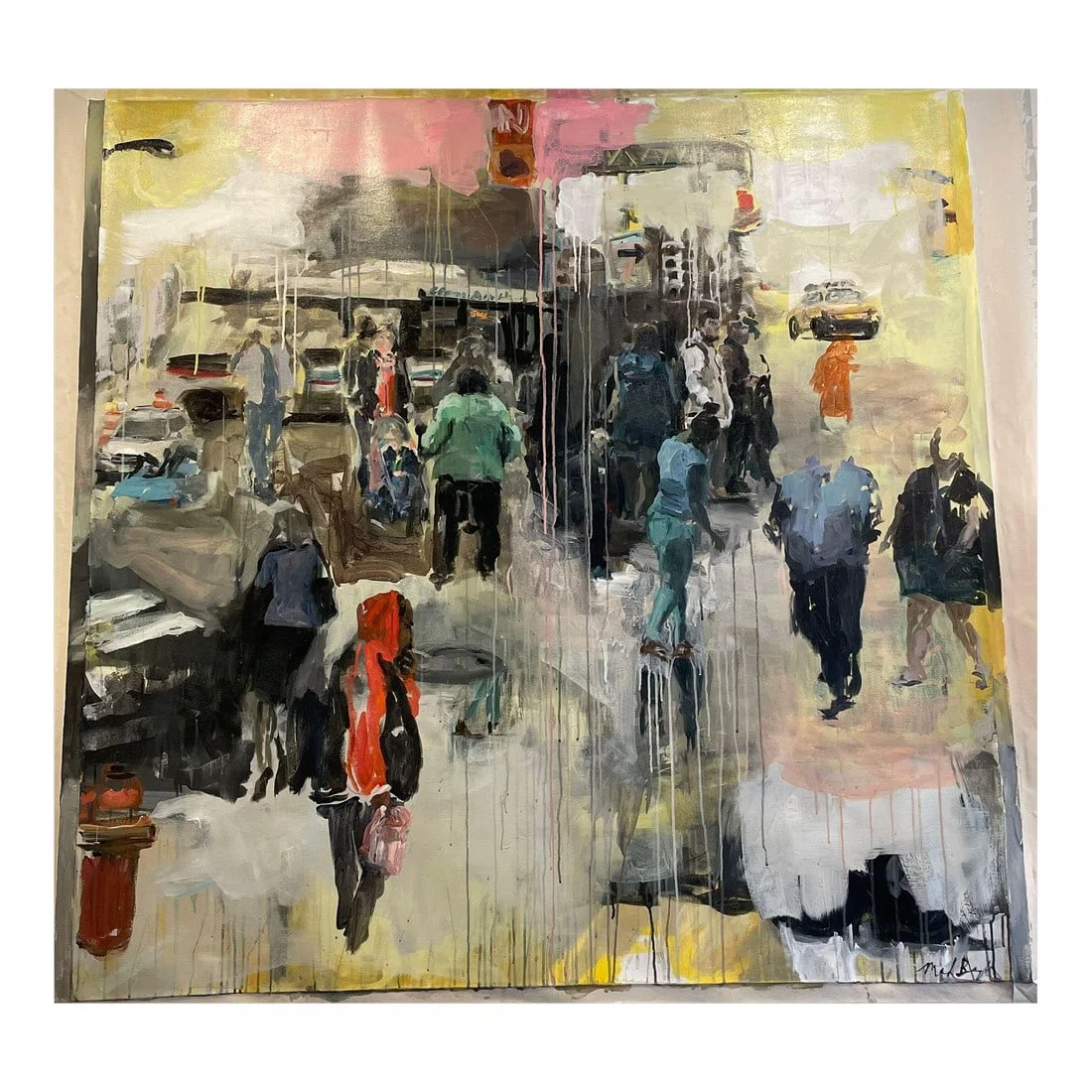 The Street Corner Original Art by Marilyn Borglum