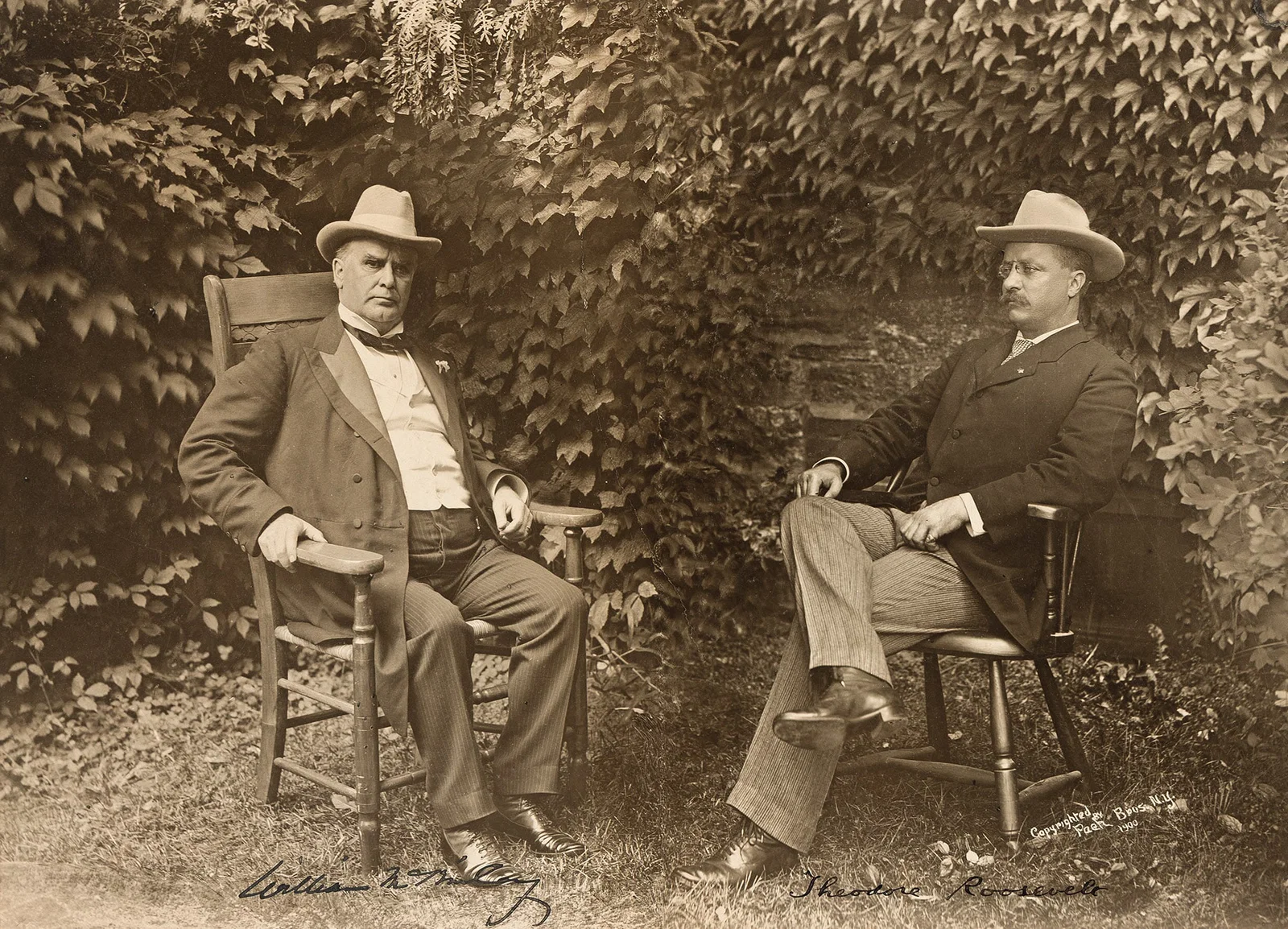 Theodore Roosevelt; and William McKinley. Large Photograph Signed by both