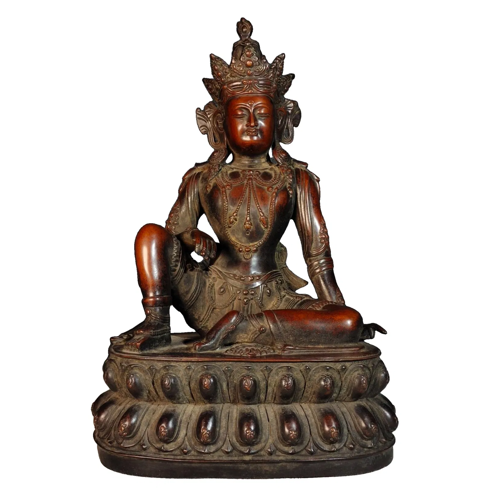 Thick Copper Tara Statue