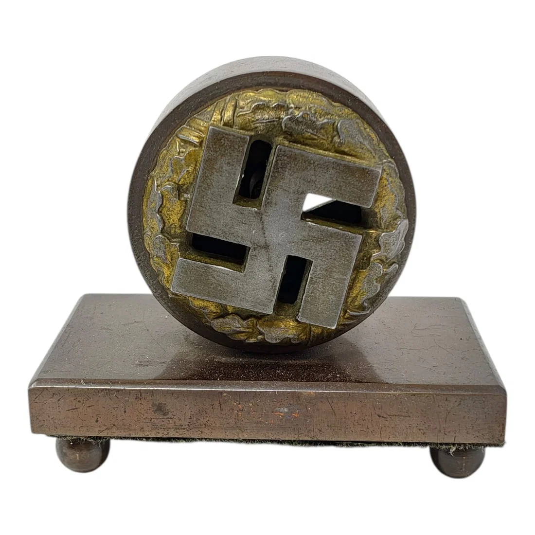 Third Reich Nazi Swastika Desk Ornament
