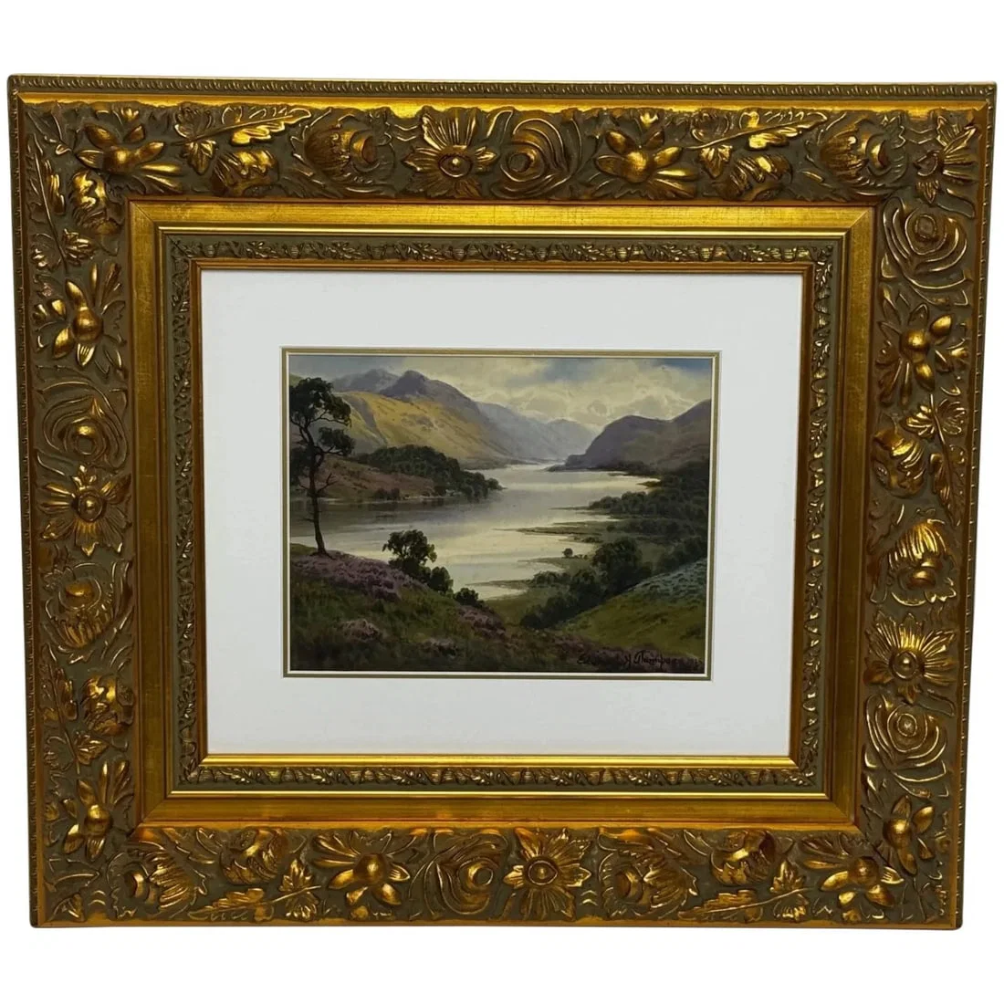 Thirlmere and Helvellyn Lake District Painting by Edward Horace Thompson 1925
