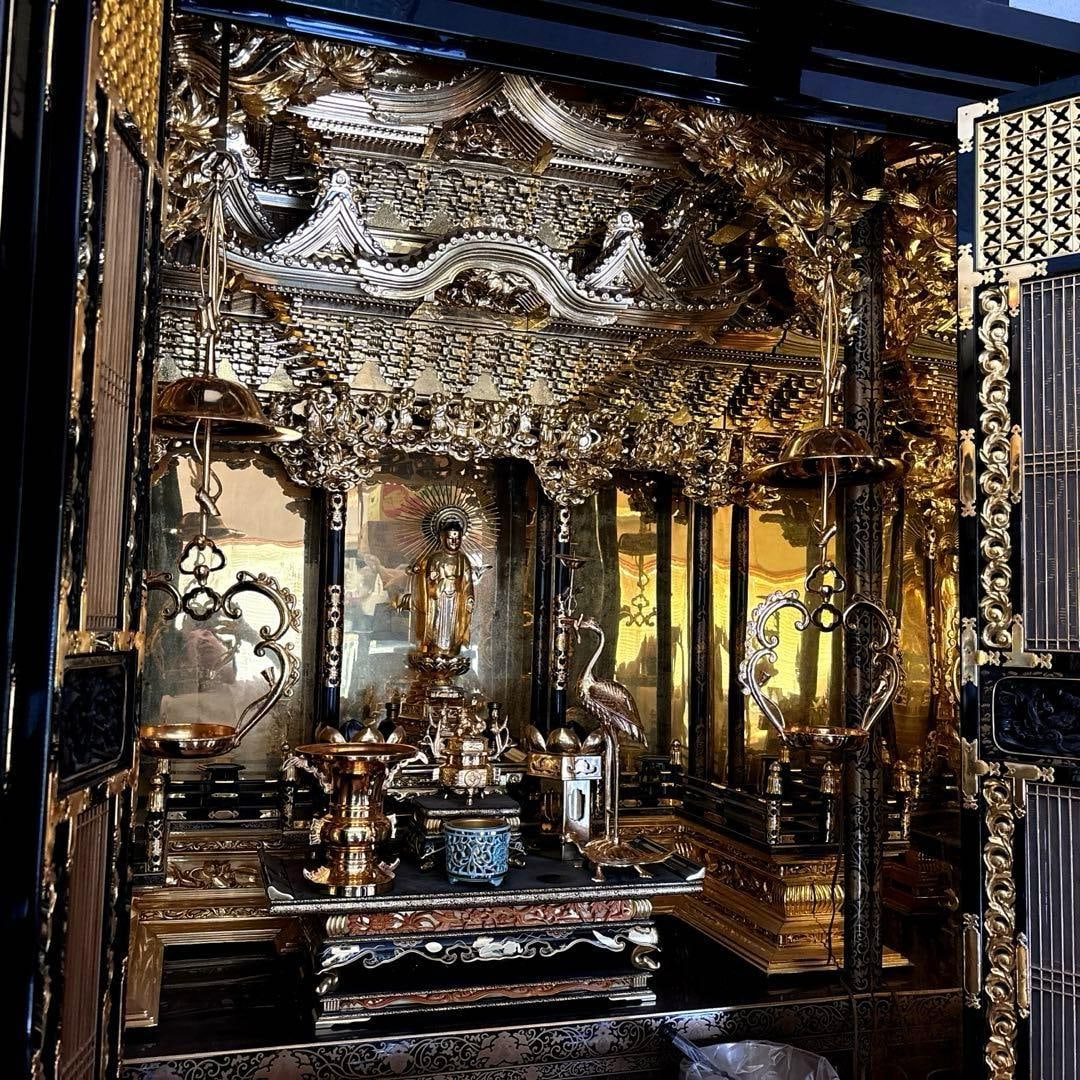 This is a Kanazawa Buddhist altar from a distinguished noble family.