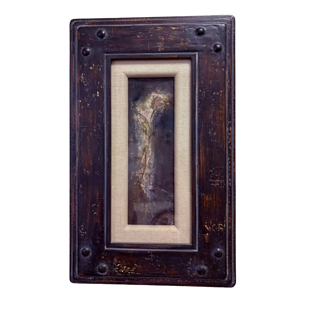 This is an abstract painting titled (Rose) created by Kawashima Akira in 2008.