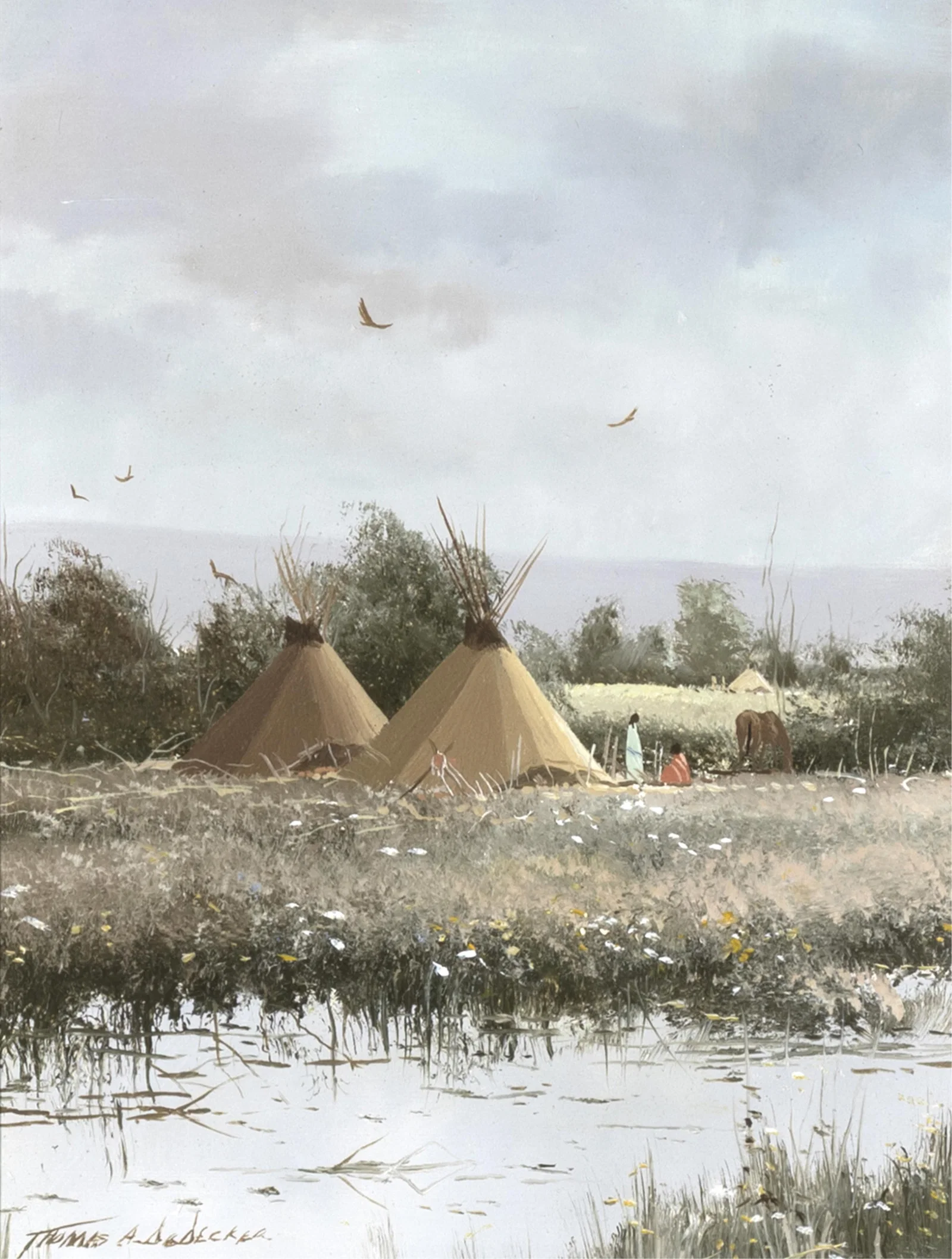 Thomas A. DeDecker, Camped on Bill Rush Pond
