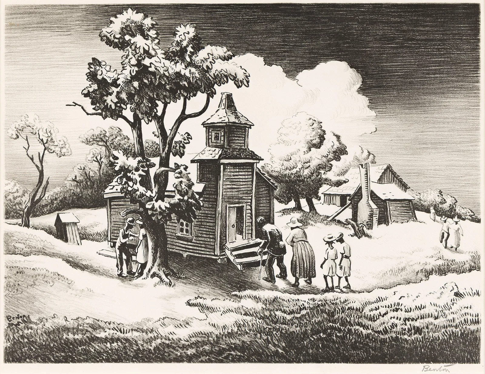 Thomas Hart Benton (1889 - 1975), Sunday Morning, 1939.