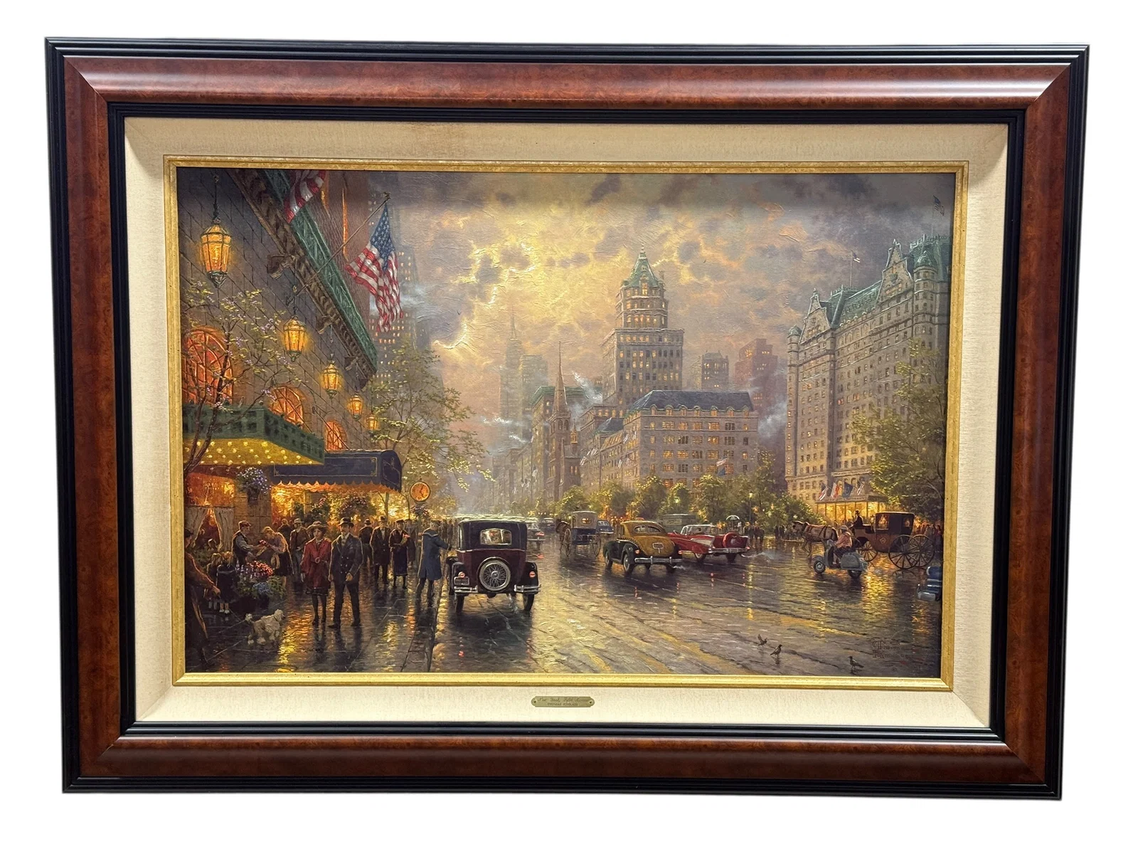 Thomas Kinkade "New York, Fifth Avenue" Studio Proof Hand-Embellished Canvas