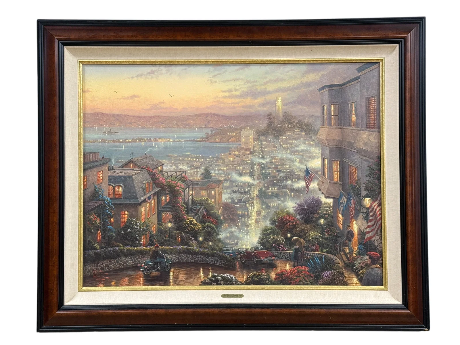 Thomas Kinkade "San Francisco, Lombard Street" Studio Proof Hand-Embellished Canvas