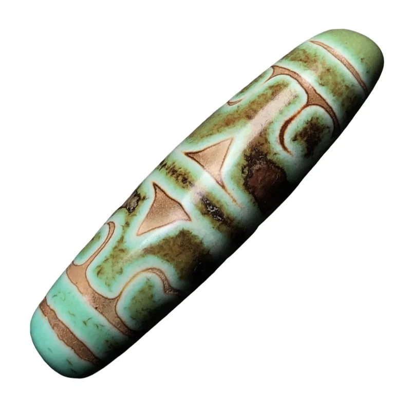 Tibetan natural agate lotus pendant