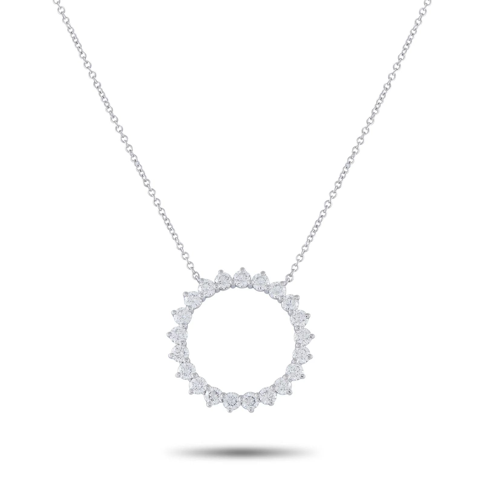 Tiffany & Co. 0.93ctw Diamond and Platinum Necklace