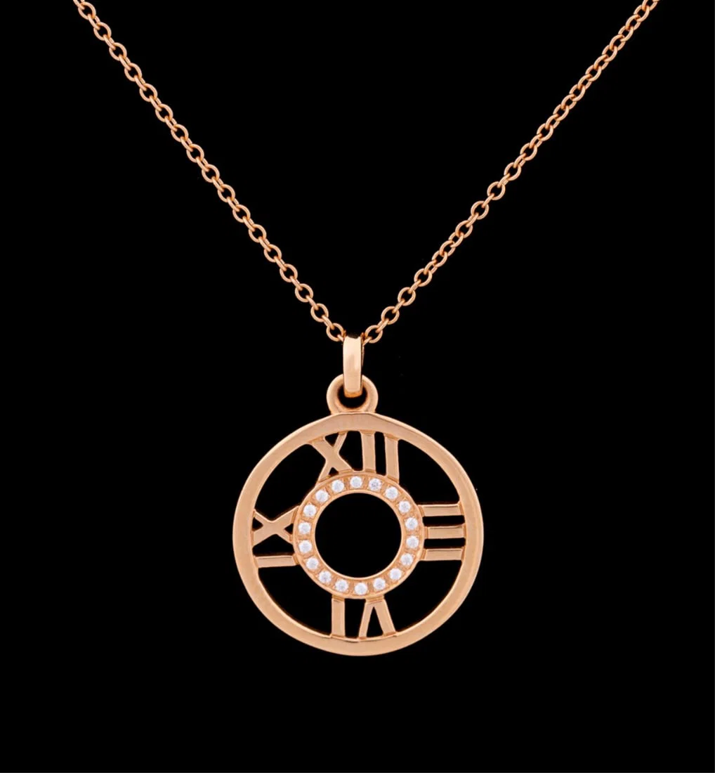 TIFFANY & CO., ATLAS OPEN GOLD & DIAMOND NECKLACE