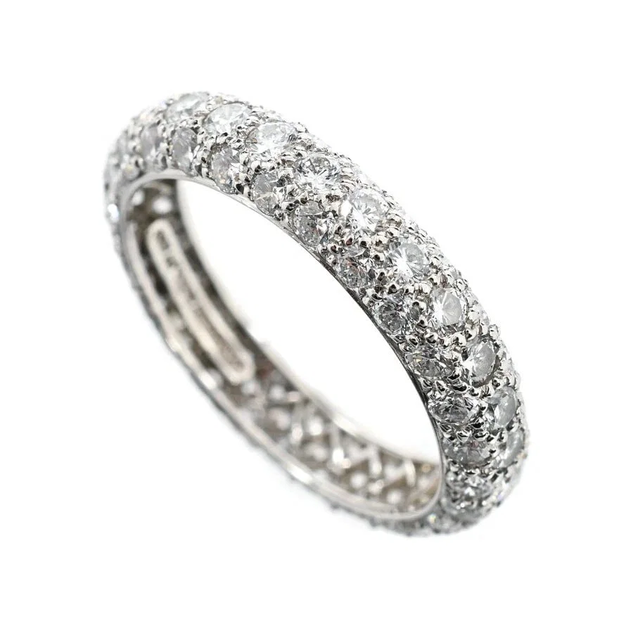 TIFFANY & CO. DIAMOND DOTS 4-ROW FULL ETERNITY BAND RING