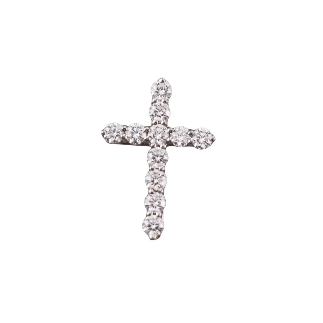 Tiffany & Co Platinum Diamond Cross Pendant
