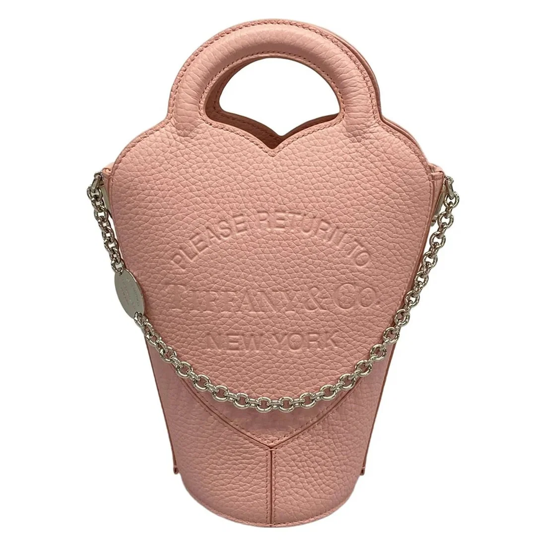 TIFFANY&CO. RETURN TO TIFFANY MINI CROSSBODY BAG LIGHT PINK TAURILLON LEATHER