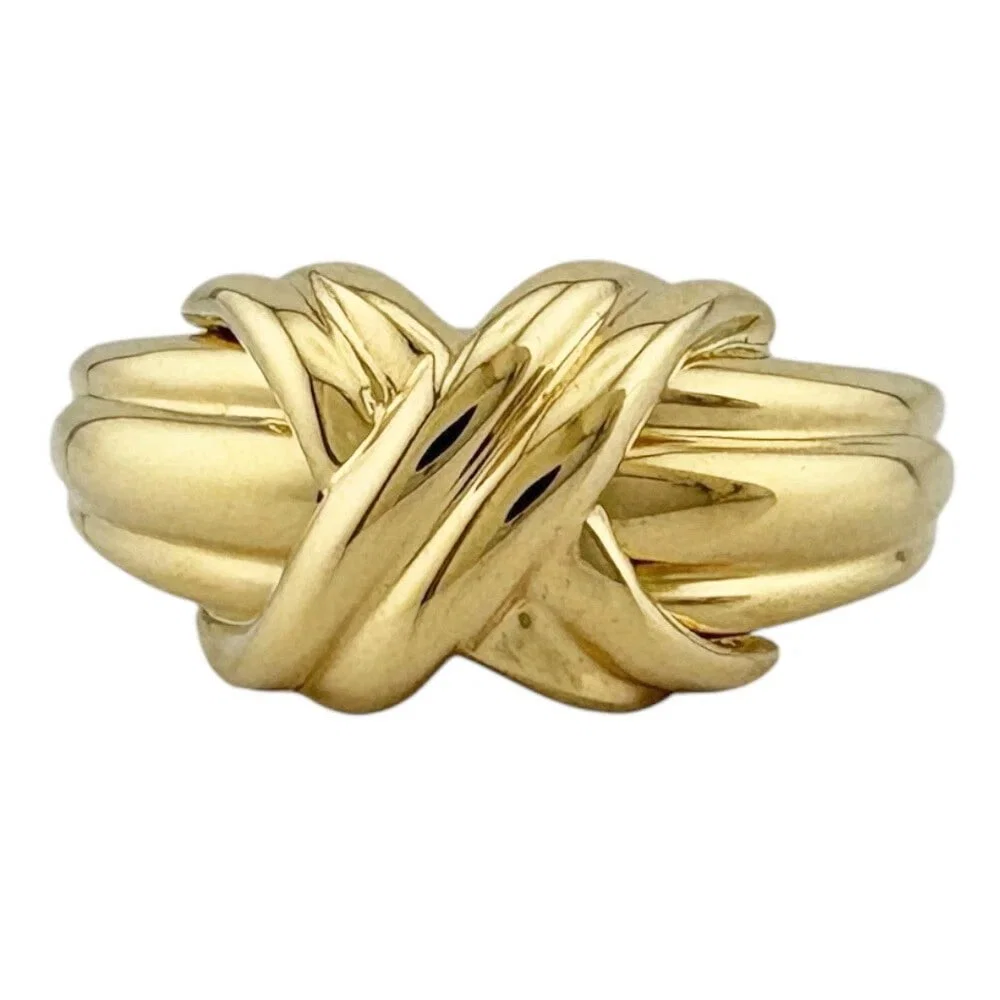 TIFFANY & CO. SIGNATURE K18 YELLOW GOLD RING