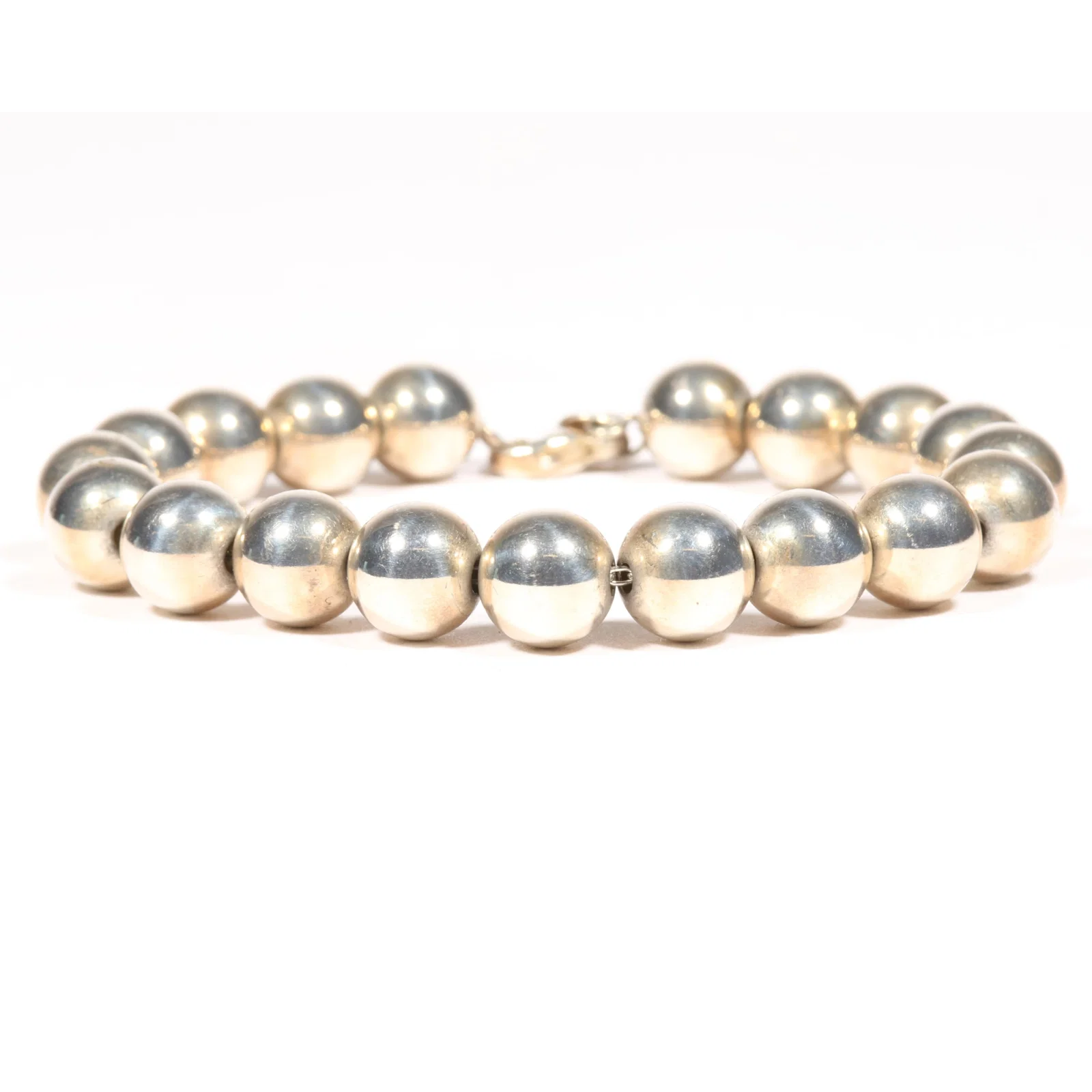 Tiffany & Co. sterling silver Hardware Ball bead bracelet with both original boxes 7 1/2"L x 1/2"W