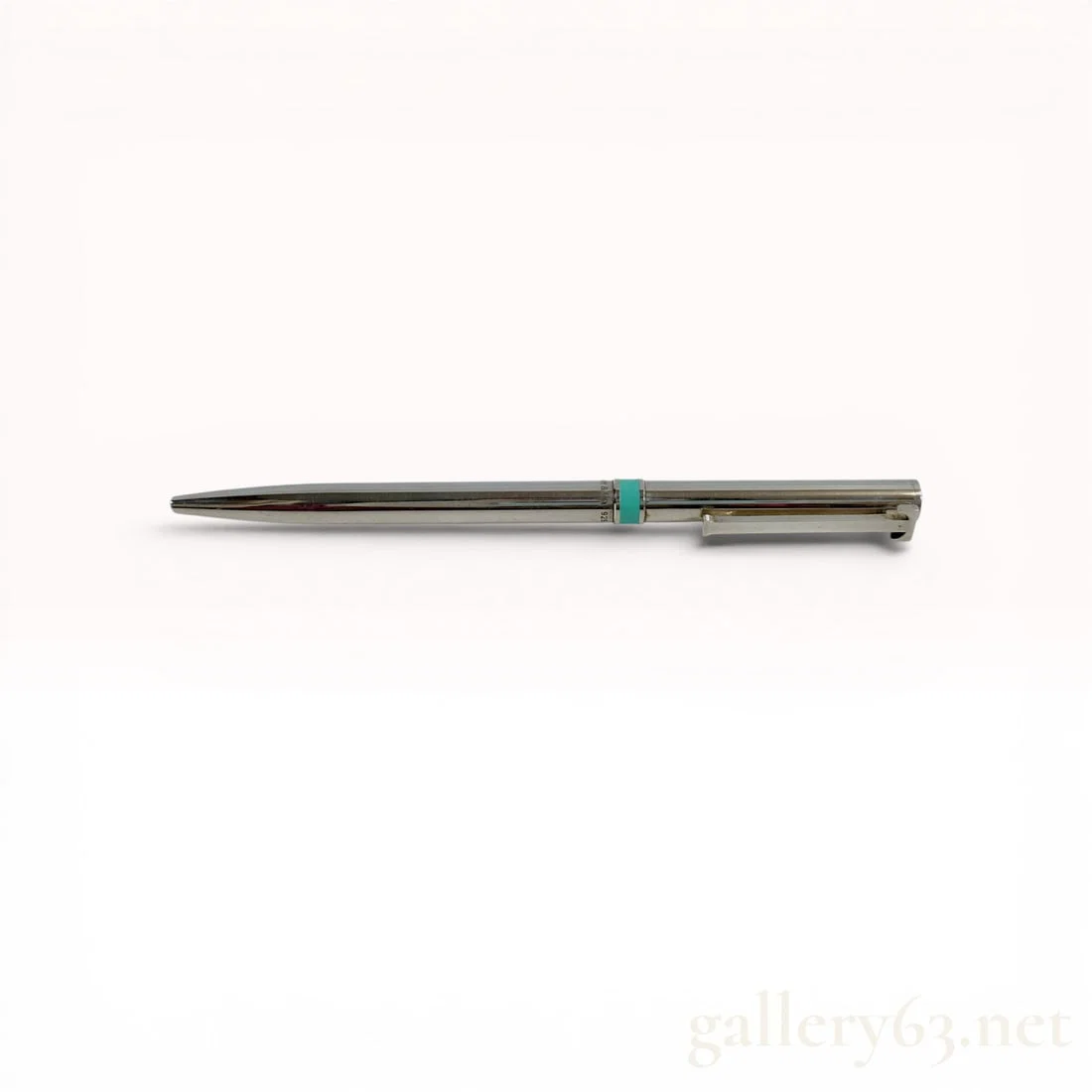 Tiffany & Co. T-Clip Sterling Silver and Enamel Ballpoint Pen