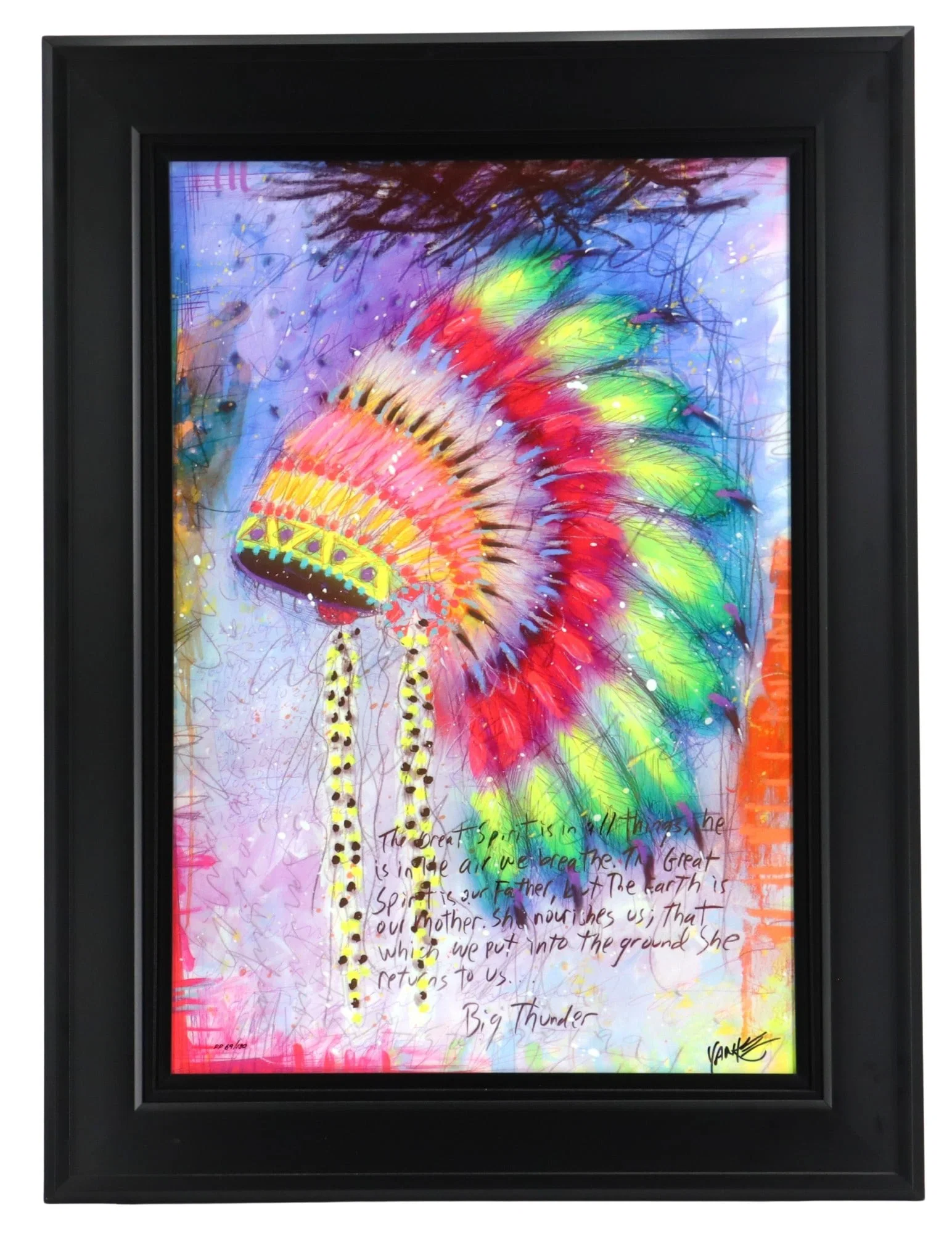 Tim Yanke (Born 1962) American, Dye Sublimation on Aluminum "Big Thunder"