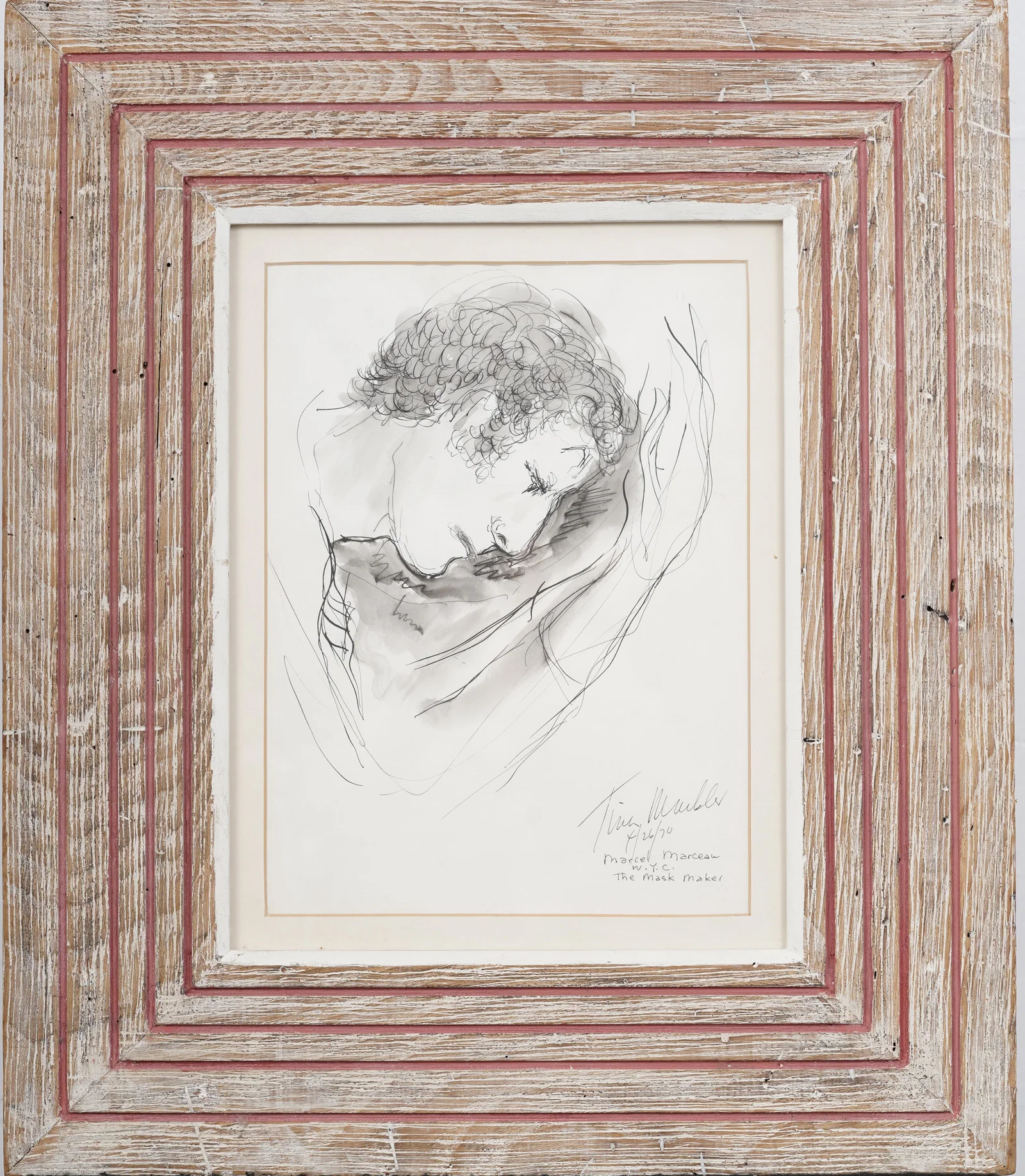 Tina Mackler British American Original Met Ballet Drawing House of Heydenryk Frame